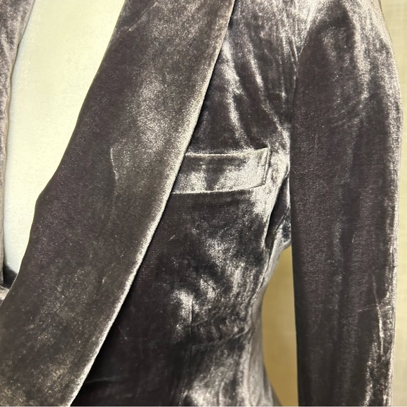 BCBG MaxAzria velvet long Double breasted coat - Picture 9 of 17